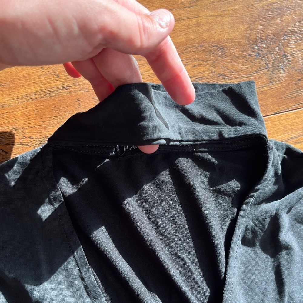 Harlowe & Graham Black Wrap Top - Picture 4 of 8